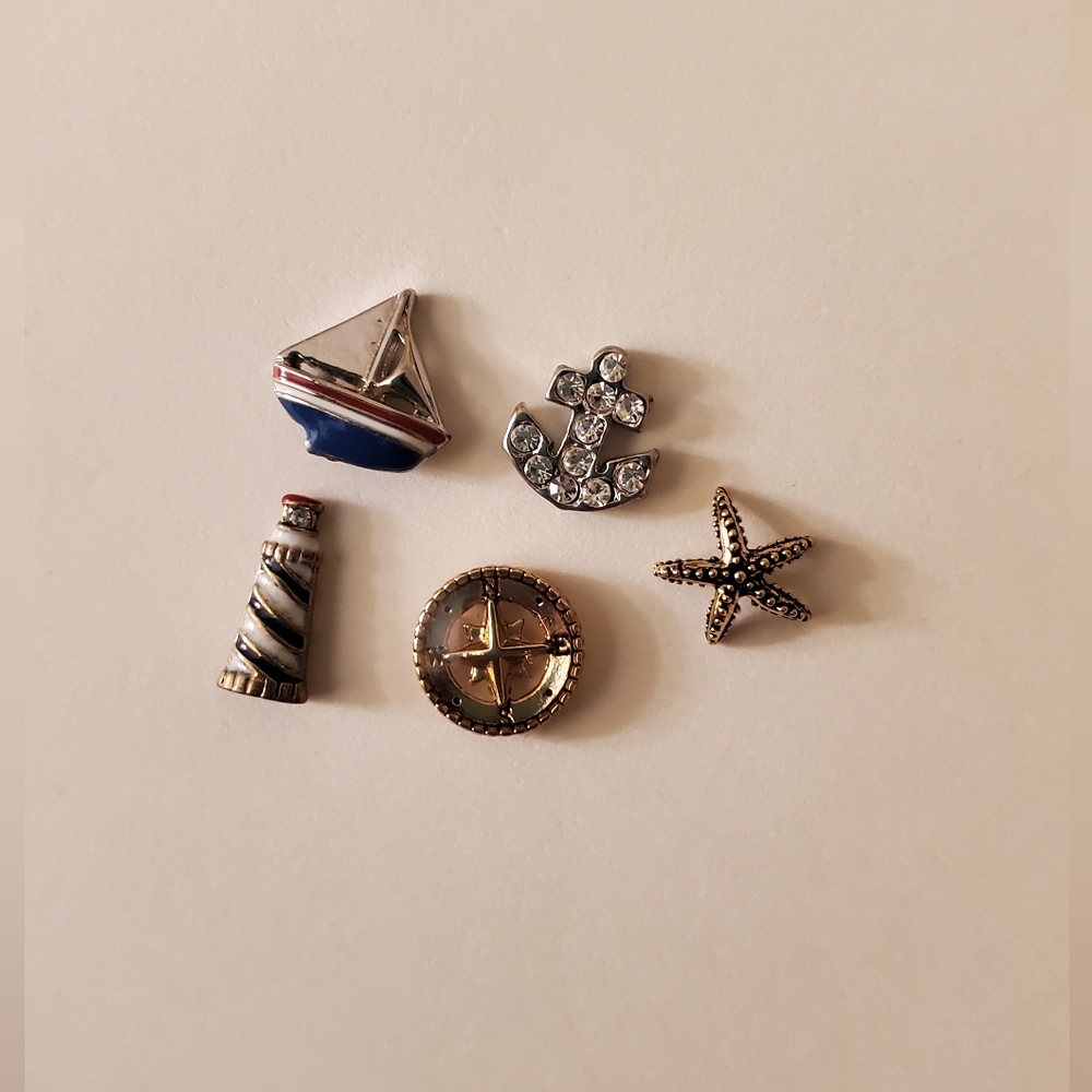 3/$18 Origami Owl Nautical Charm Bundle